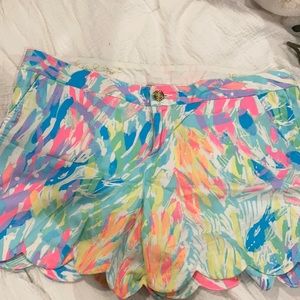 Scalloped Lilly Pulitzer shorts